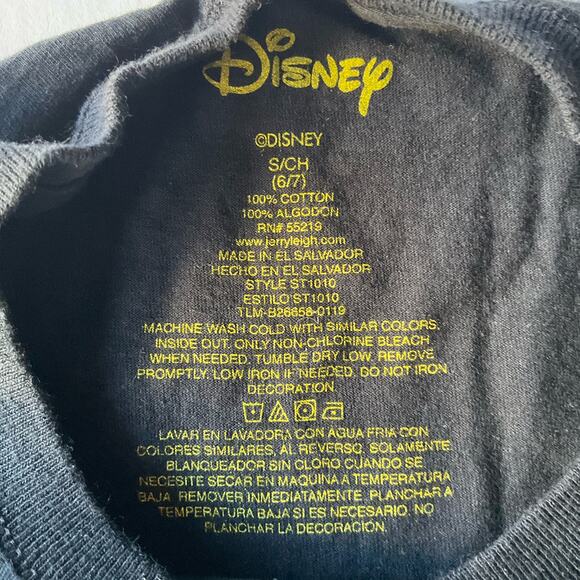 Disney Kid’s Girl’s Short Sleeve T-shirt size S, Black, Mickey Mouse - Picture 5 of 6